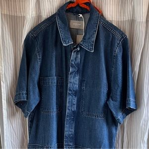 Everlane Supersoft jean coverall size 14 NWT